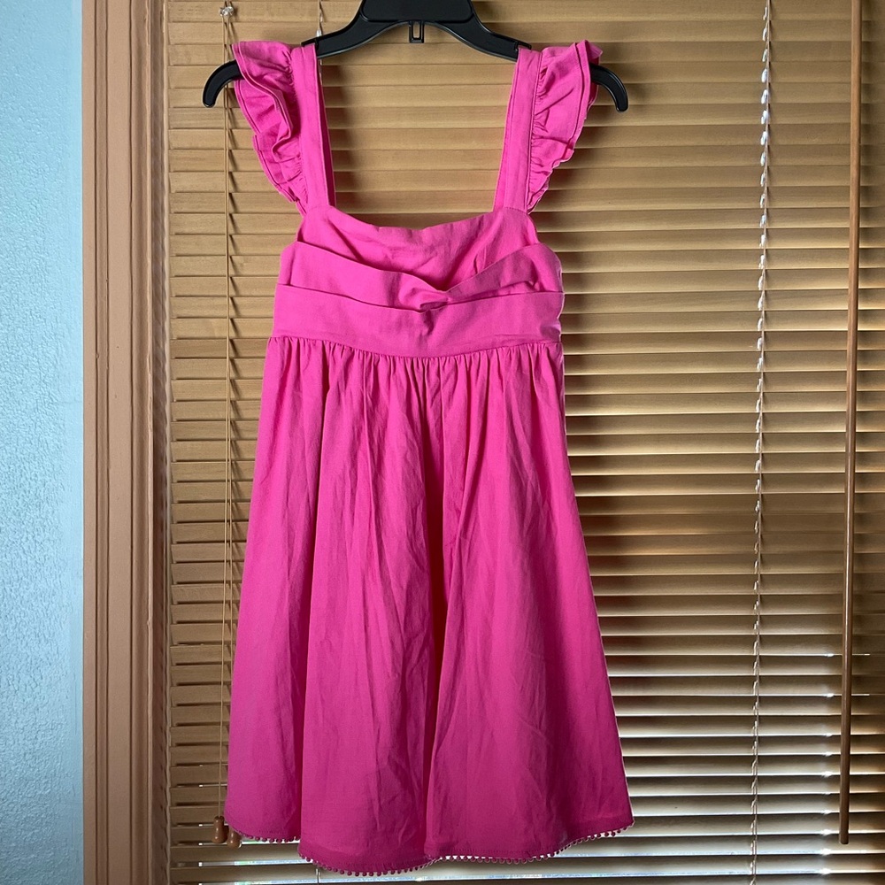 HELLO MOLLY Ready for brunch hot pink mini dress